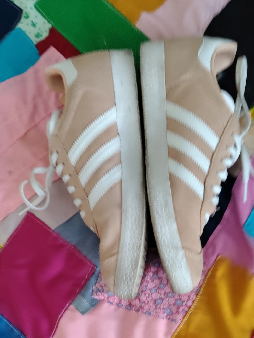 adidas Gazelle Suede Sneakers in Blush Pink & White - Picture 7 of 11